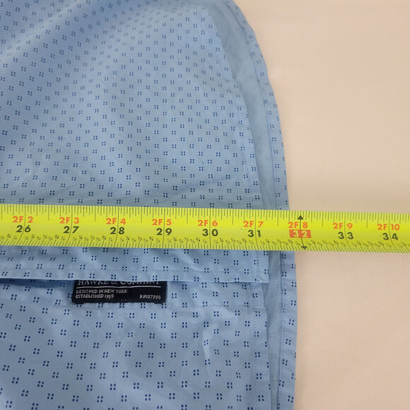 Hawke & Co Shirt Mens Large Blue‎ Sportswear Breathable Long Sleeve Button Down - Picture 3 of 13